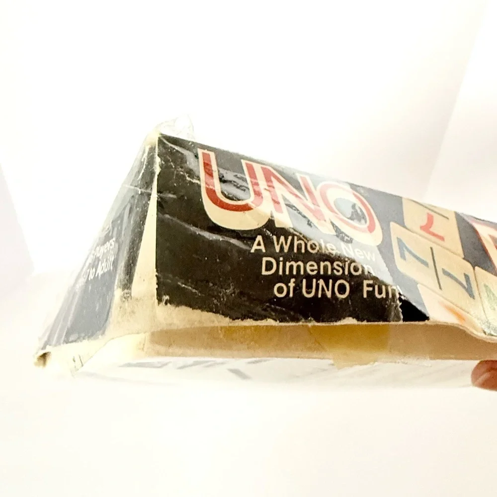 Vintage 1986 UNO Dominos Game Set, Racks, Instructions, Made in Taiwan - Picture 6 of 7